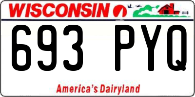 WI license plate 693PYQ