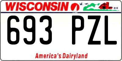 WI license plate 693PZL