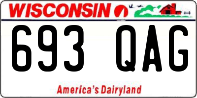 WI license plate 693QAG