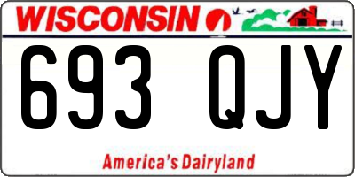 WI license plate 693QJY