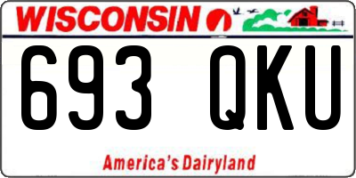 WI license plate 693QKU