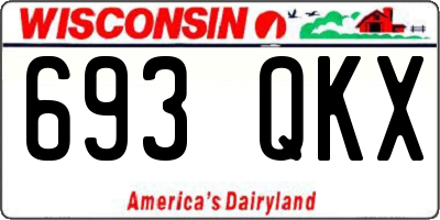 WI license plate 693QKX