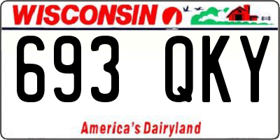 WI license plate 693QKY
