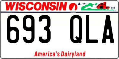 WI license plate 693QLA
