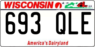 WI license plate 693QLE