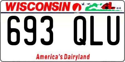 WI license plate 693QLU