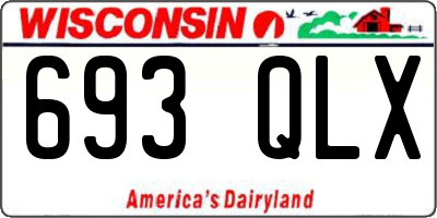 WI license plate 693QLX