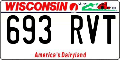 WI license plate 693RVT