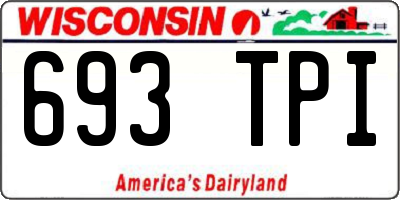 WI license plate 693TPI