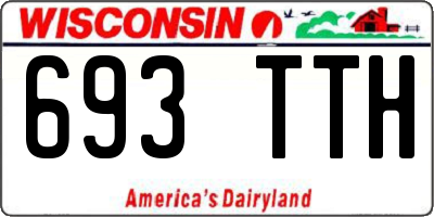 WI license plate 693TTH