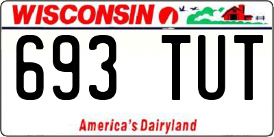 WI license plate 693TUT