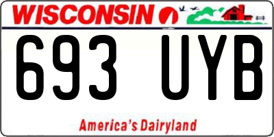 WI license plate 693UYB
