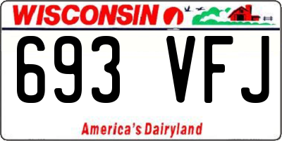 WI license plate 693VFJ