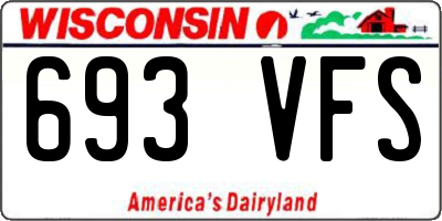 WI license plate 693VFS
