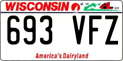 WI license plate 693VFZ
