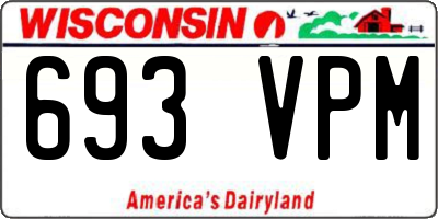 WI license plate 693VPM