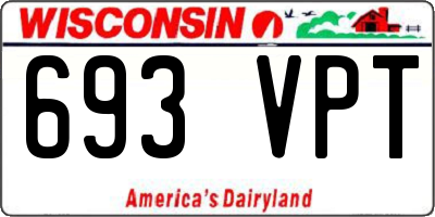 WI license plate 693VPT