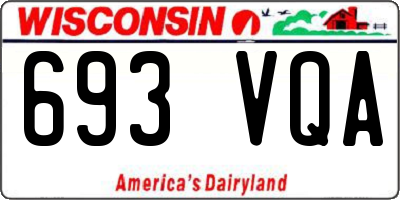 WI license plate 693VQA