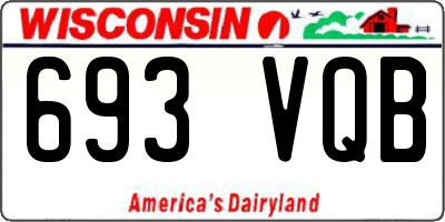 WI license plate 693VQB