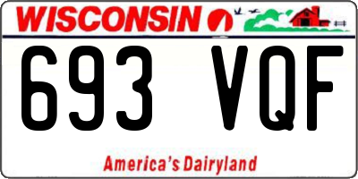 WI license plate 693VQF