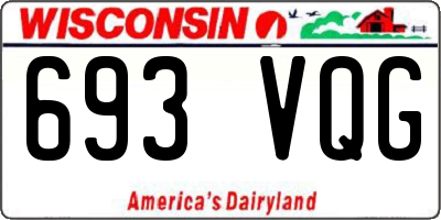 WI license plate 693VQG