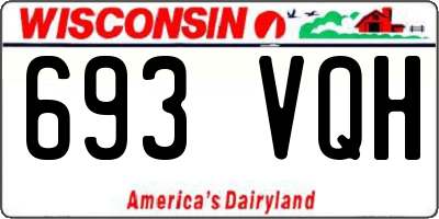 WI license plate 693VQH