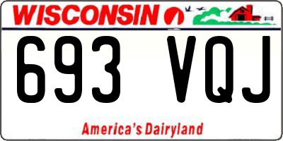 WI license plate 693VQJ