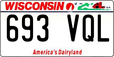 WI license plate 693VQL