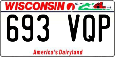 WI license plate 693VQP