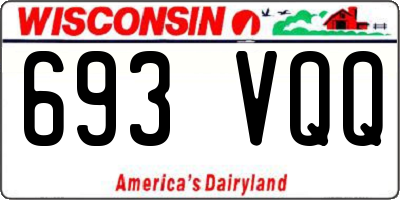 WI license plate 693VQQ