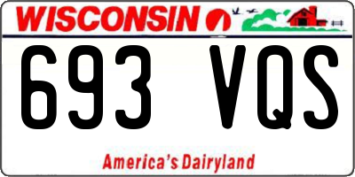 WI license plate 693VQS
