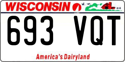 WI license plate 693VQT