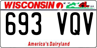WI license plate 693VQV