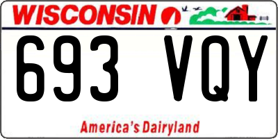 WI license plate 693VQY