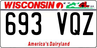 WI license plate 693VQZ