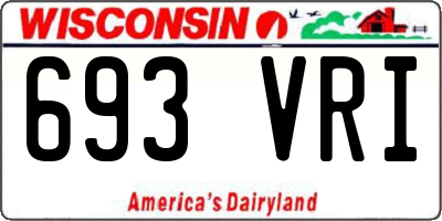 WI license plate 693VRI
