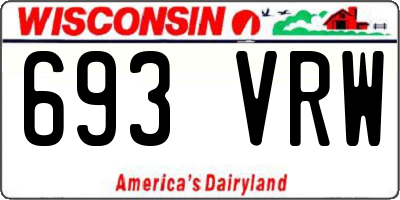 WI license plate 693VRW