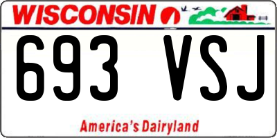 WI license plate 693VSJ