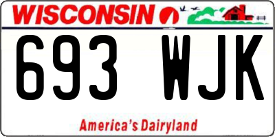WI license plate 693WJK