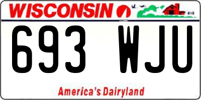 WI license plate 693WJU