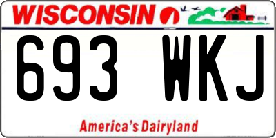 WI license plate 693WKJ