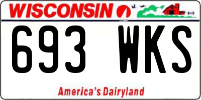WI license plate 693WKS