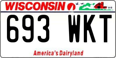 WI license plate 693WKT