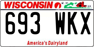 WI license plate 693WKX