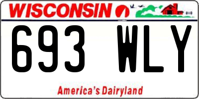 WI license plate 693WLY