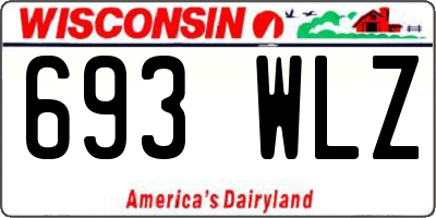 WI license plate 693WLZ