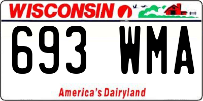 WI license plate 693WMA
