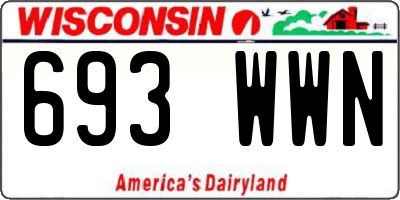 WI license plate 693WWN