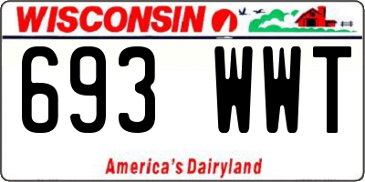 WI license plate 693WWT