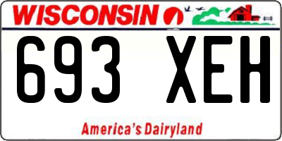 WI license plate 693XEH